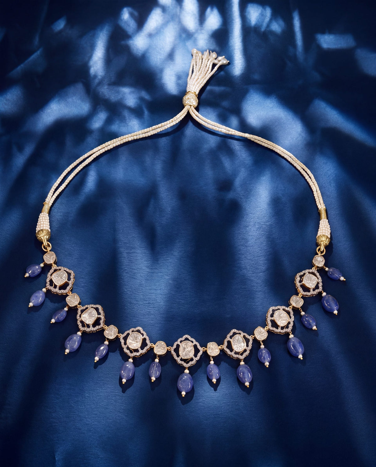 Priyanka Polki And Diamond Choker