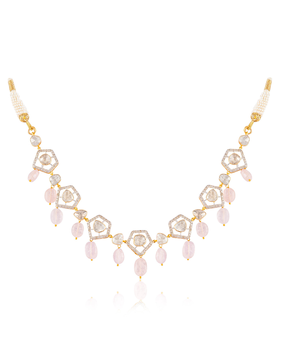 Sanam Polki And Diamond Choker