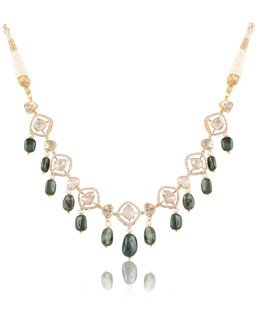 Kriti Polki And Diamond Choker