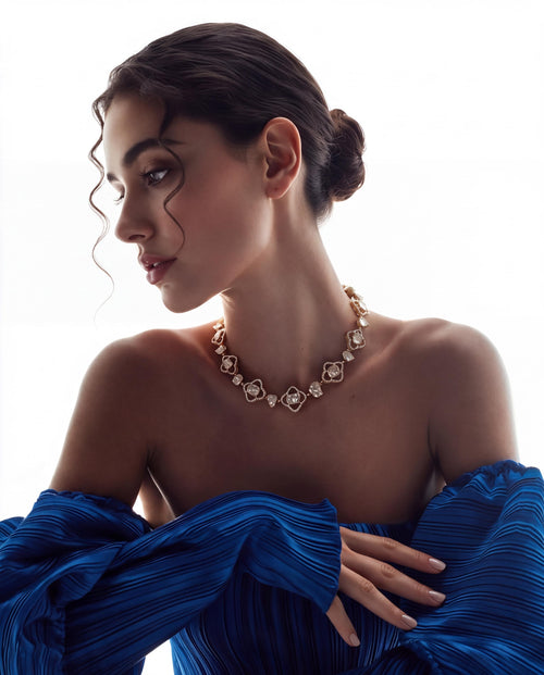 Alveena Polki And Diamond Choker