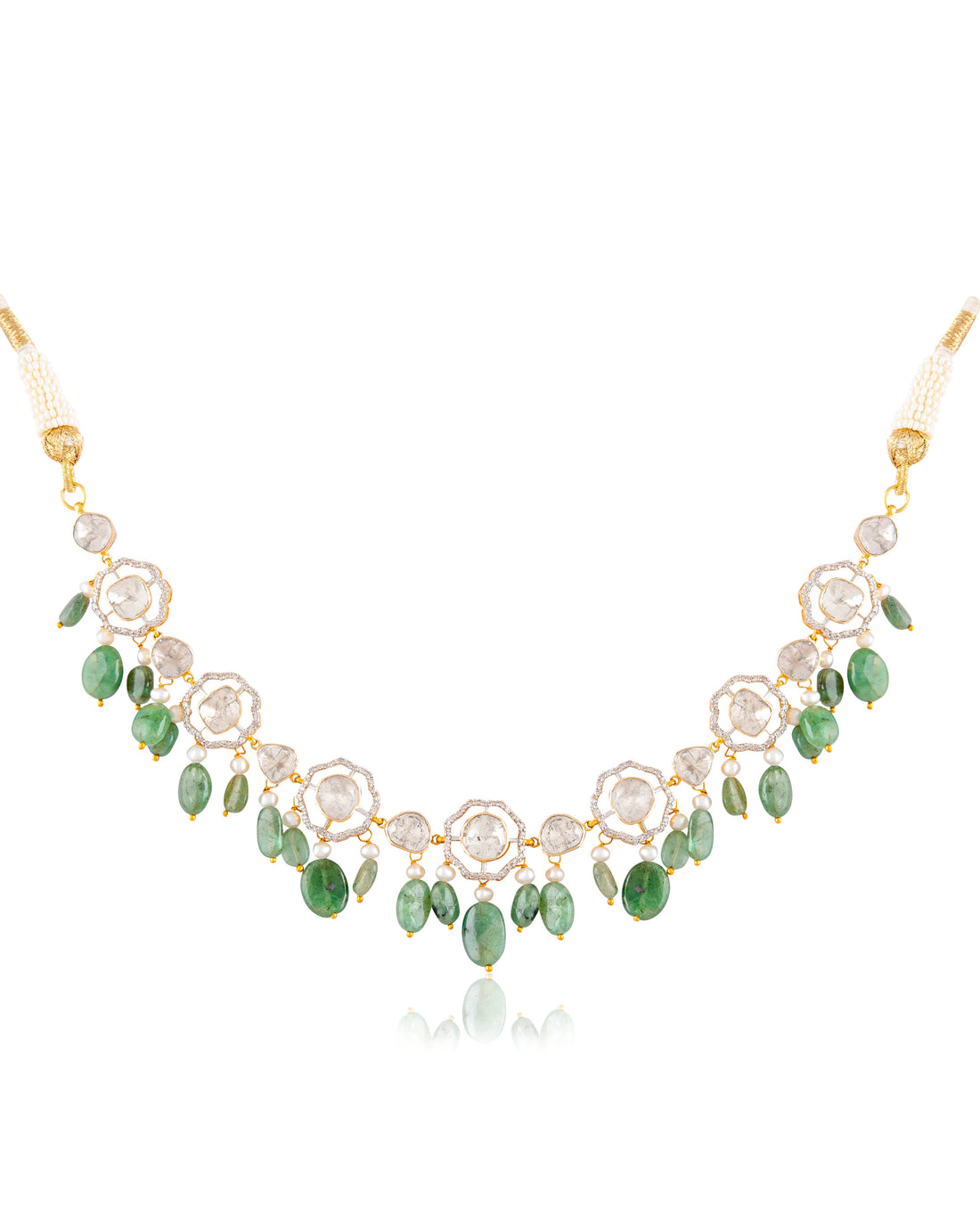 Matsya Polki And Diamond Choker