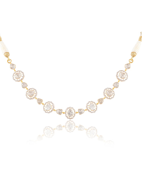 Vrutika Polki And Diamond Choker