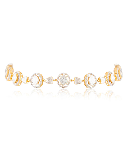 Vrutika Polki And Diamond Choker