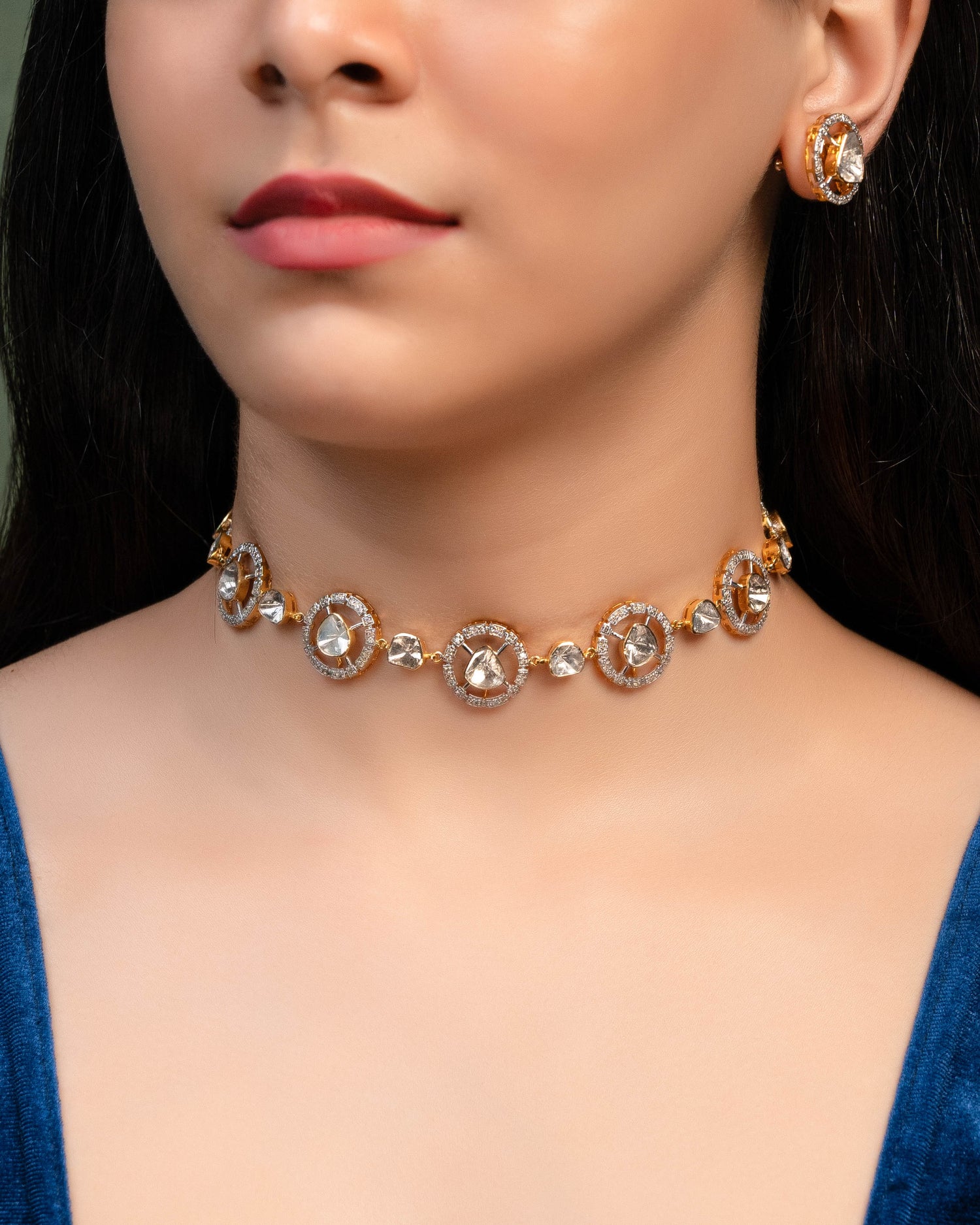 Ritu Polki And Diamond Necklace