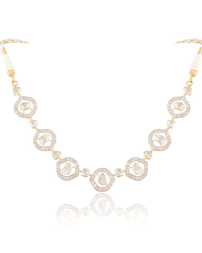 Anchal Polki And Diamond Choker