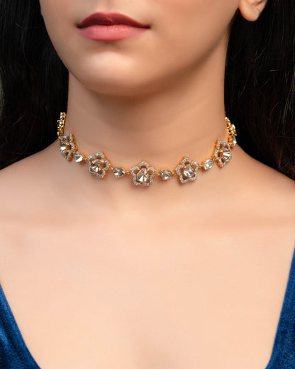 Hafsa Polki And Diamond Choker