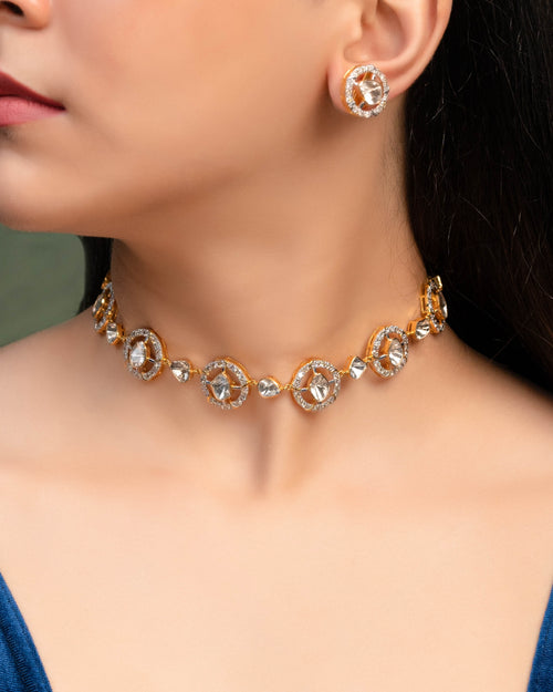 Preeti Polki And Diamond Tops