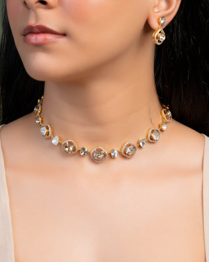 Jiya Polki And Diamond Choker