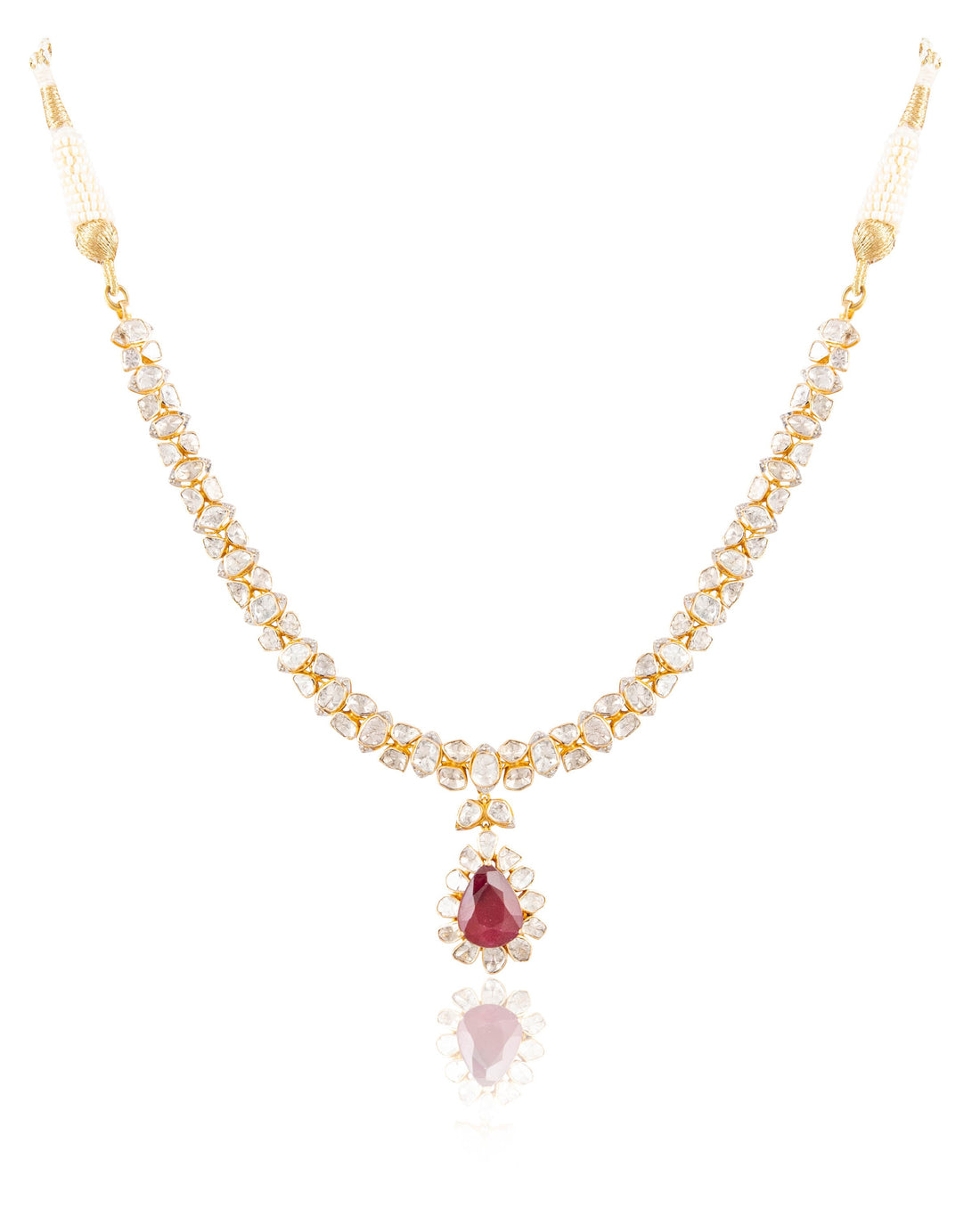 Delina Polki And Diamond Necklace