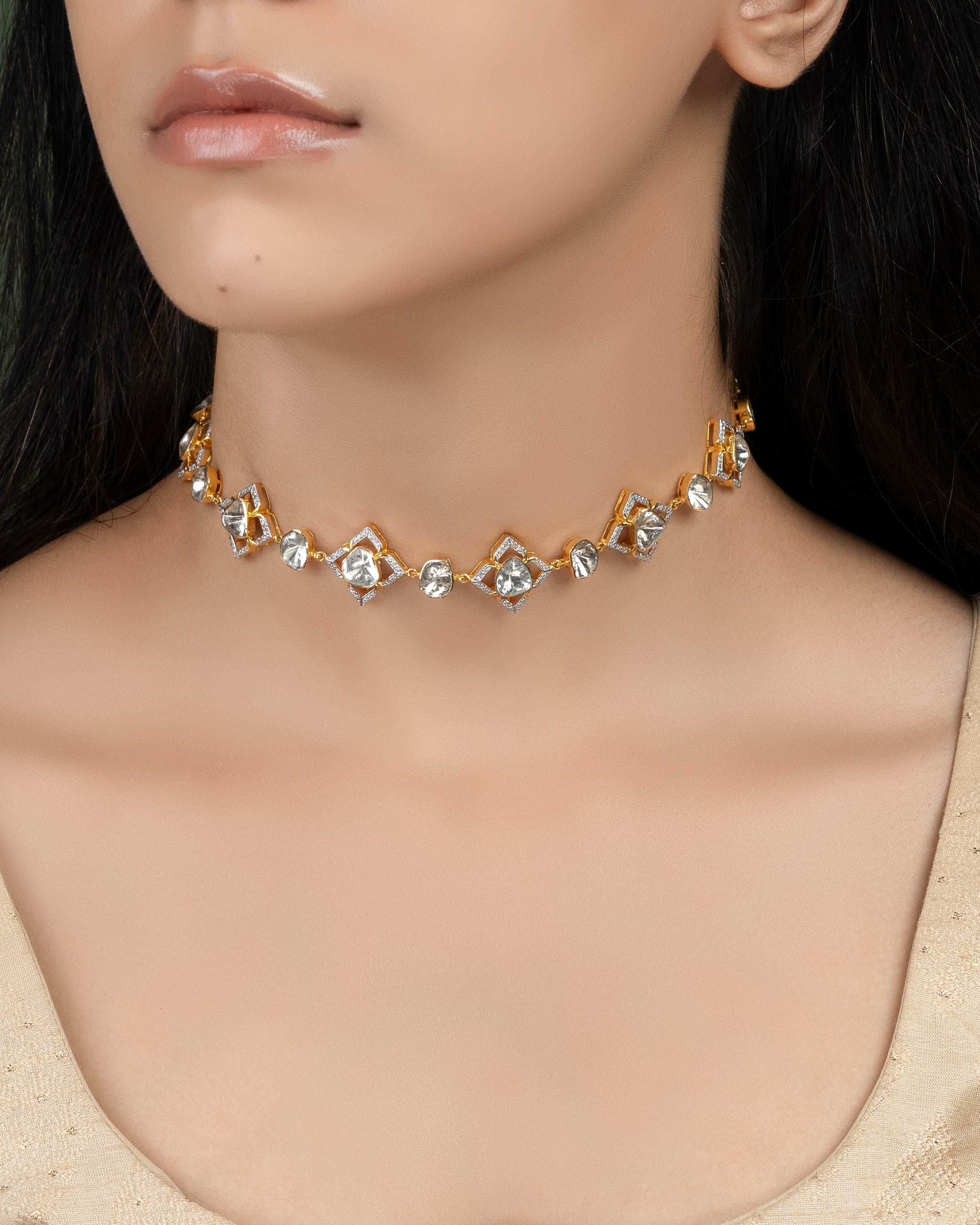 Naoma Polki And Diamond Choker