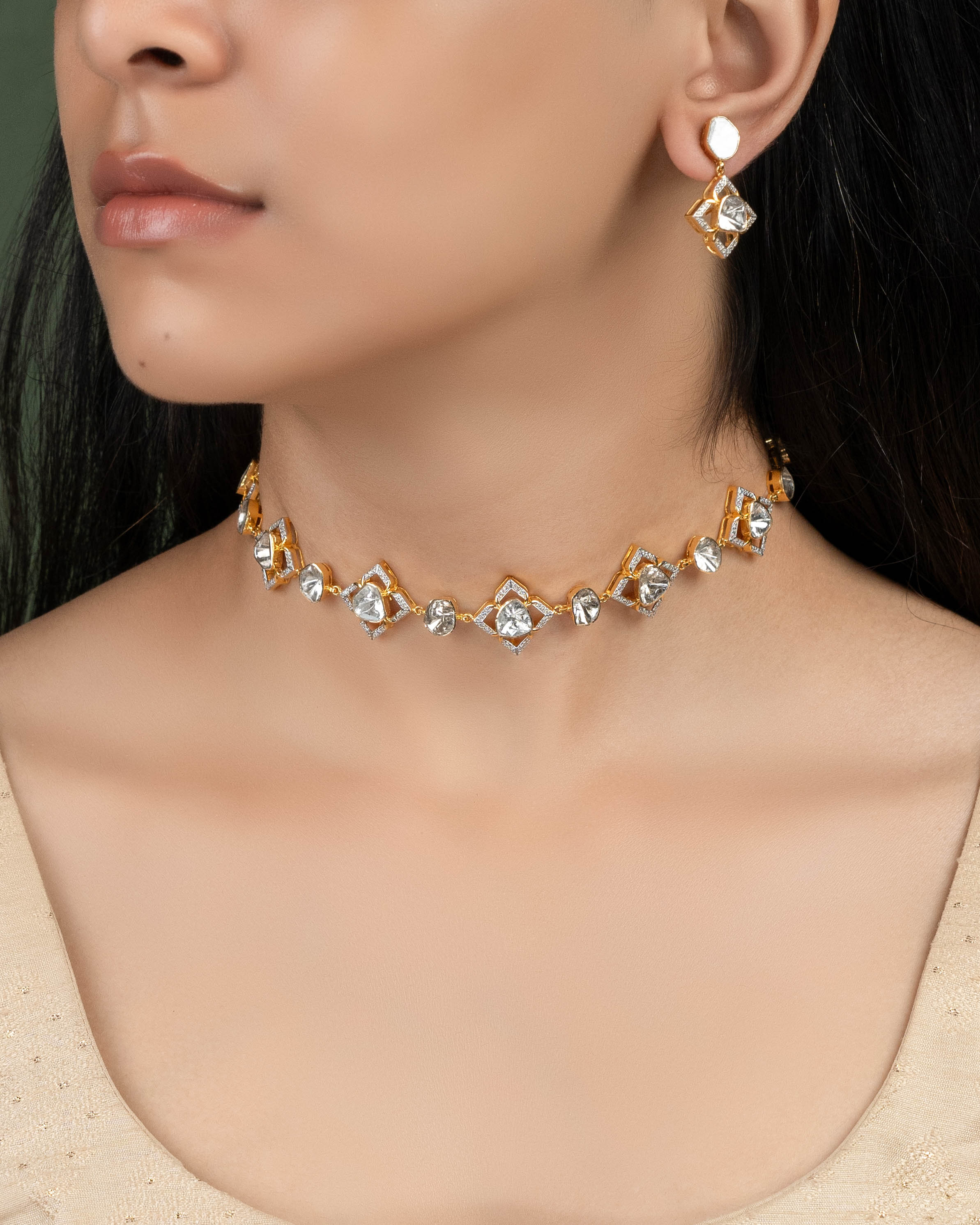 Naoma Polki And Diamond Choker