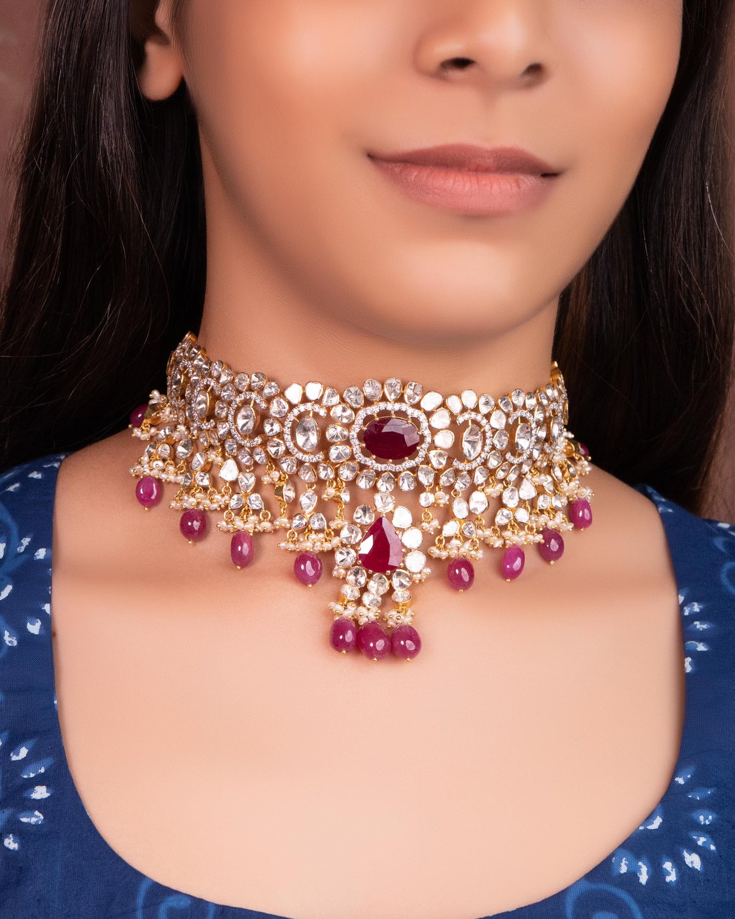 Kriya Polki And Diamond Choker