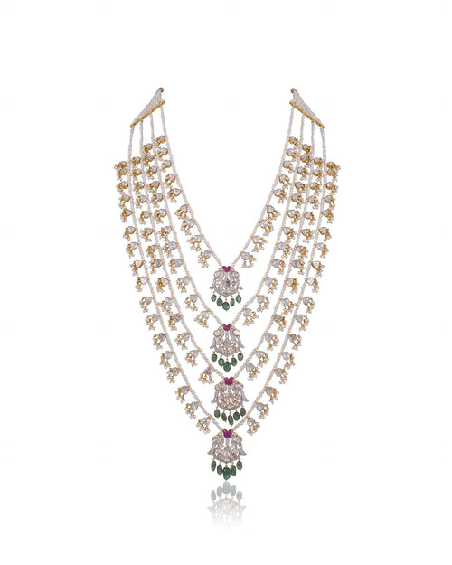 Rose Polki Long Necklace