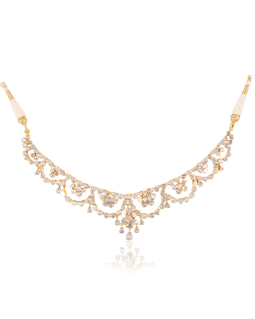 Zanaida Necklace And Saloni Necklace Polki Set