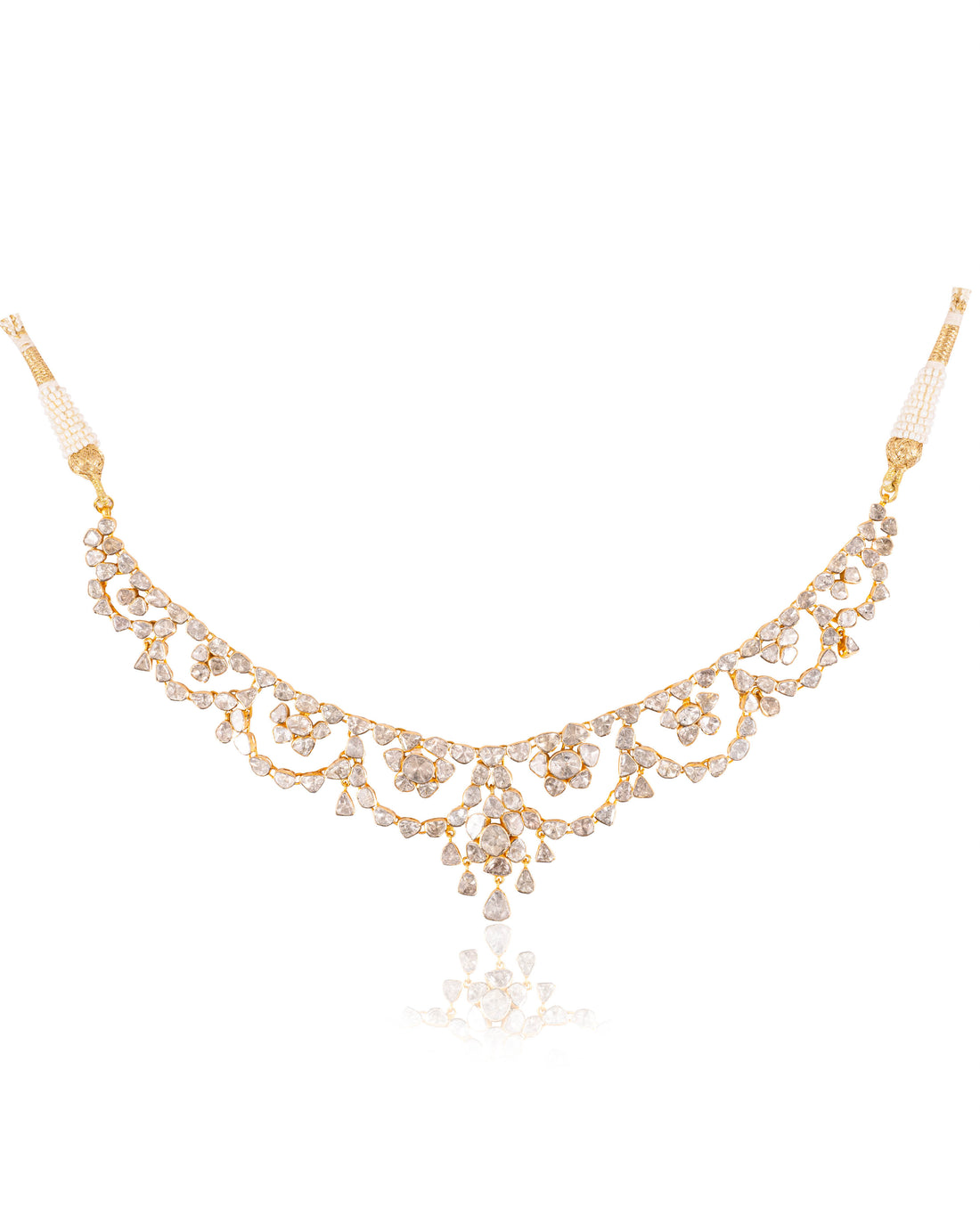 Zanaida Necklace And Saloni Necklace Polki Set