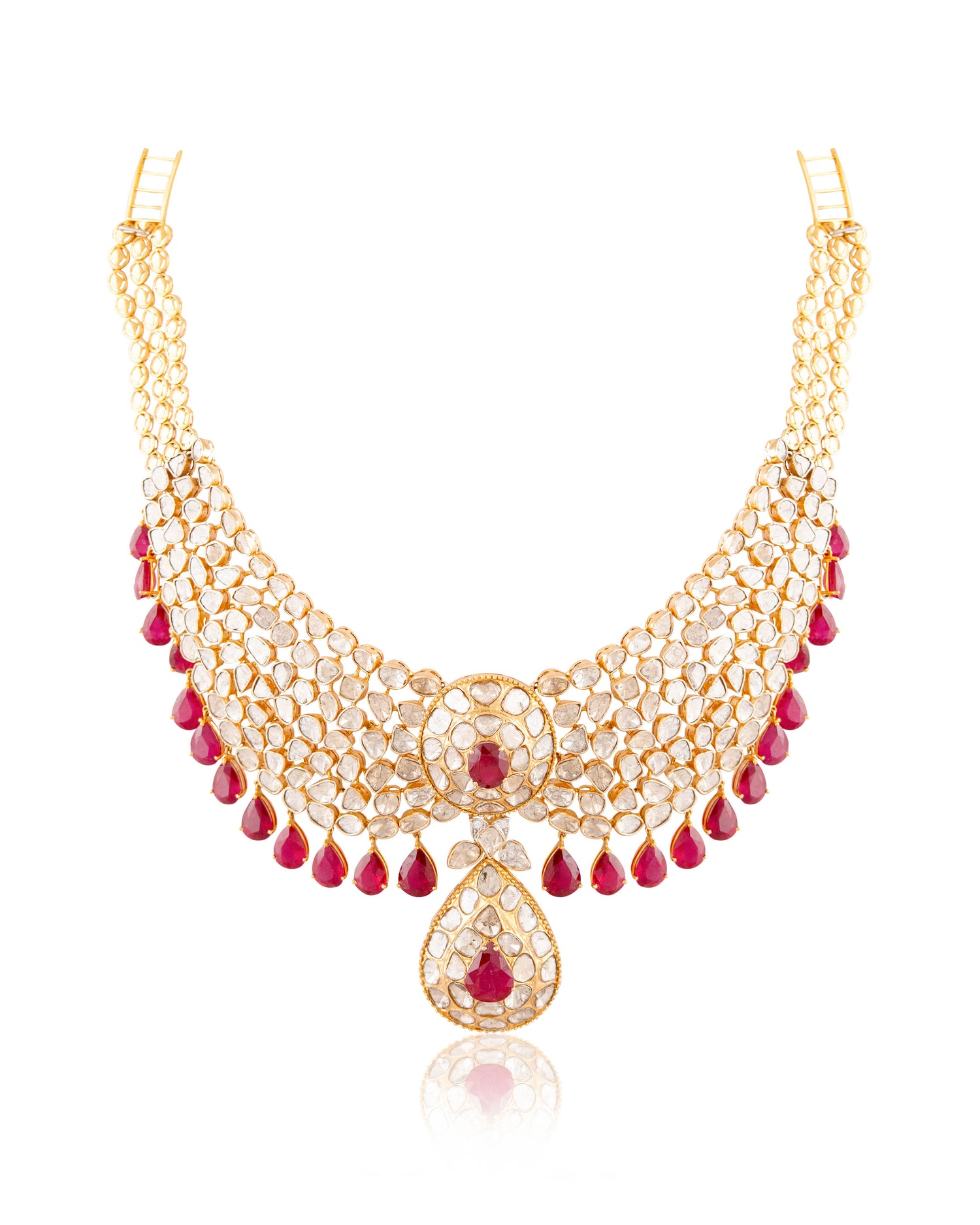 Juhi Chawla - Adya Polki And Diamond Necklace