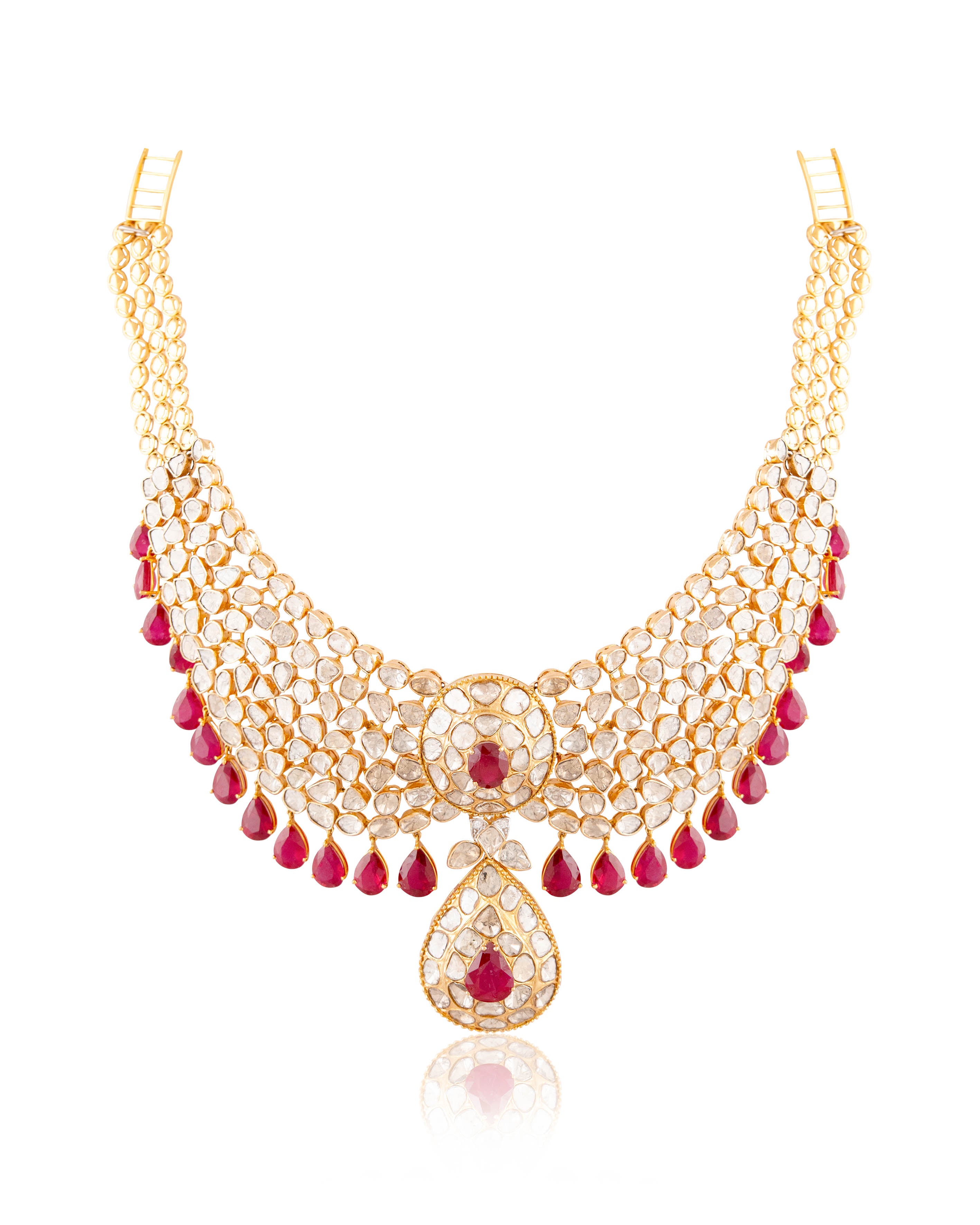 Juhi Chawla - Adya Polki And Diamond Necklace