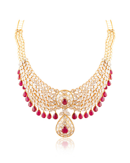 Juhi Chawla - Adya Polki And Diamond Necklace