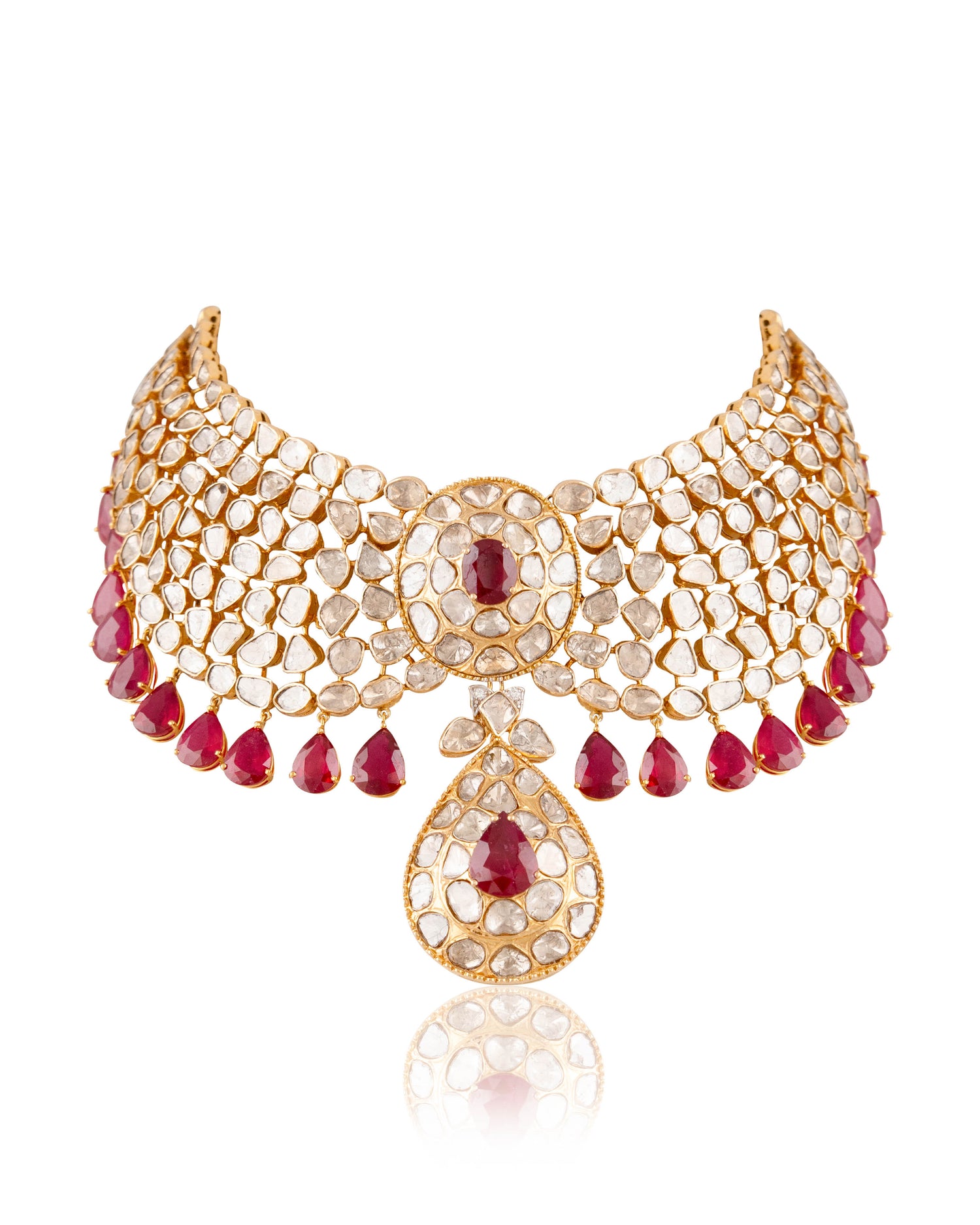 Juhi Chawla - Adya Polki And Diamond Necklace