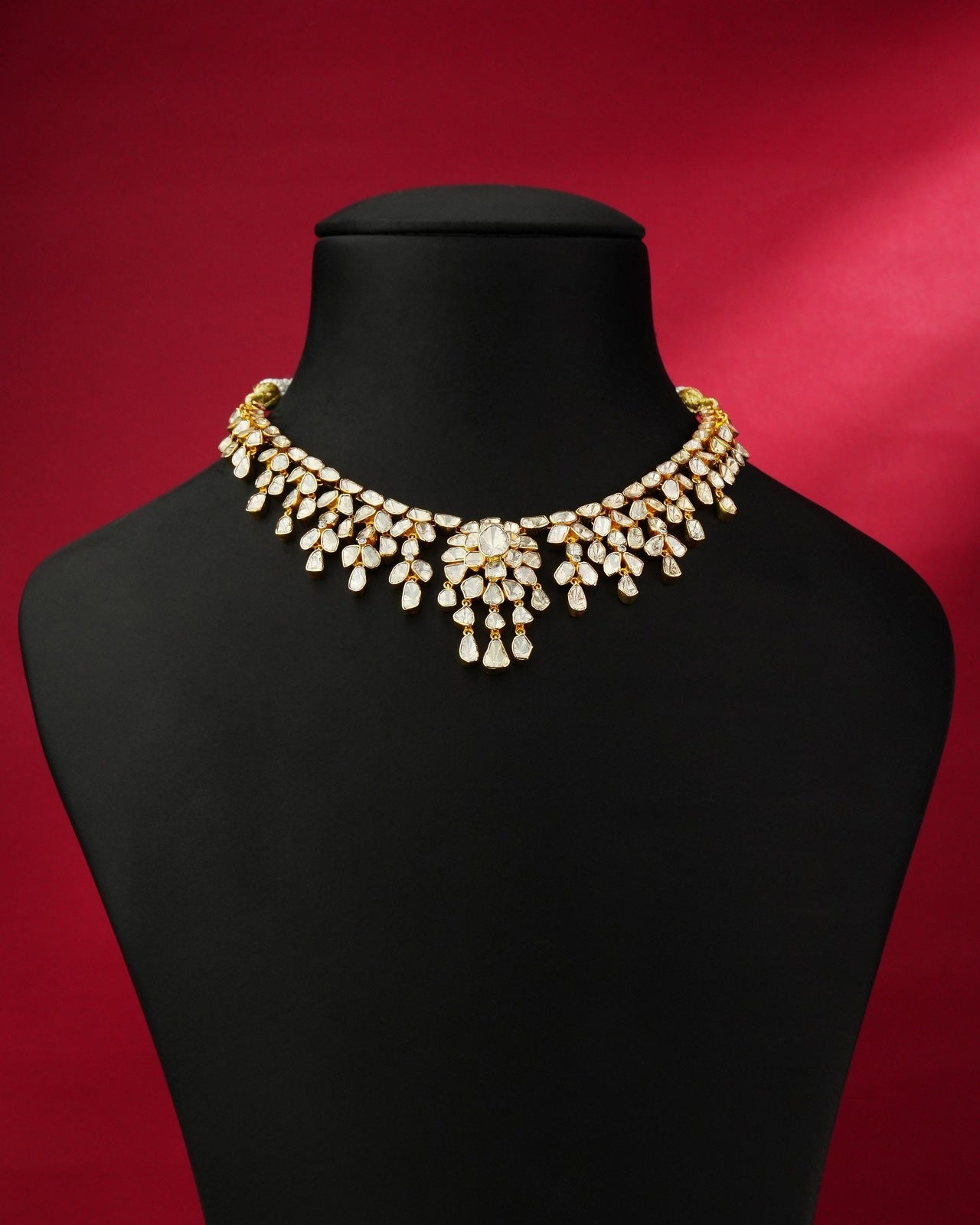 Mishka Polki And Diamond Necklace