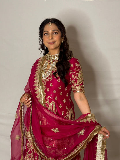 Juhi Chawla - Vidya Polki Long Necklace