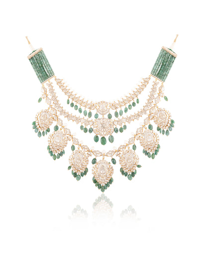 Samiya Polki And Diamond Necklace