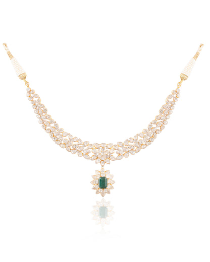 Ziyya Polki And Diamond Necklace