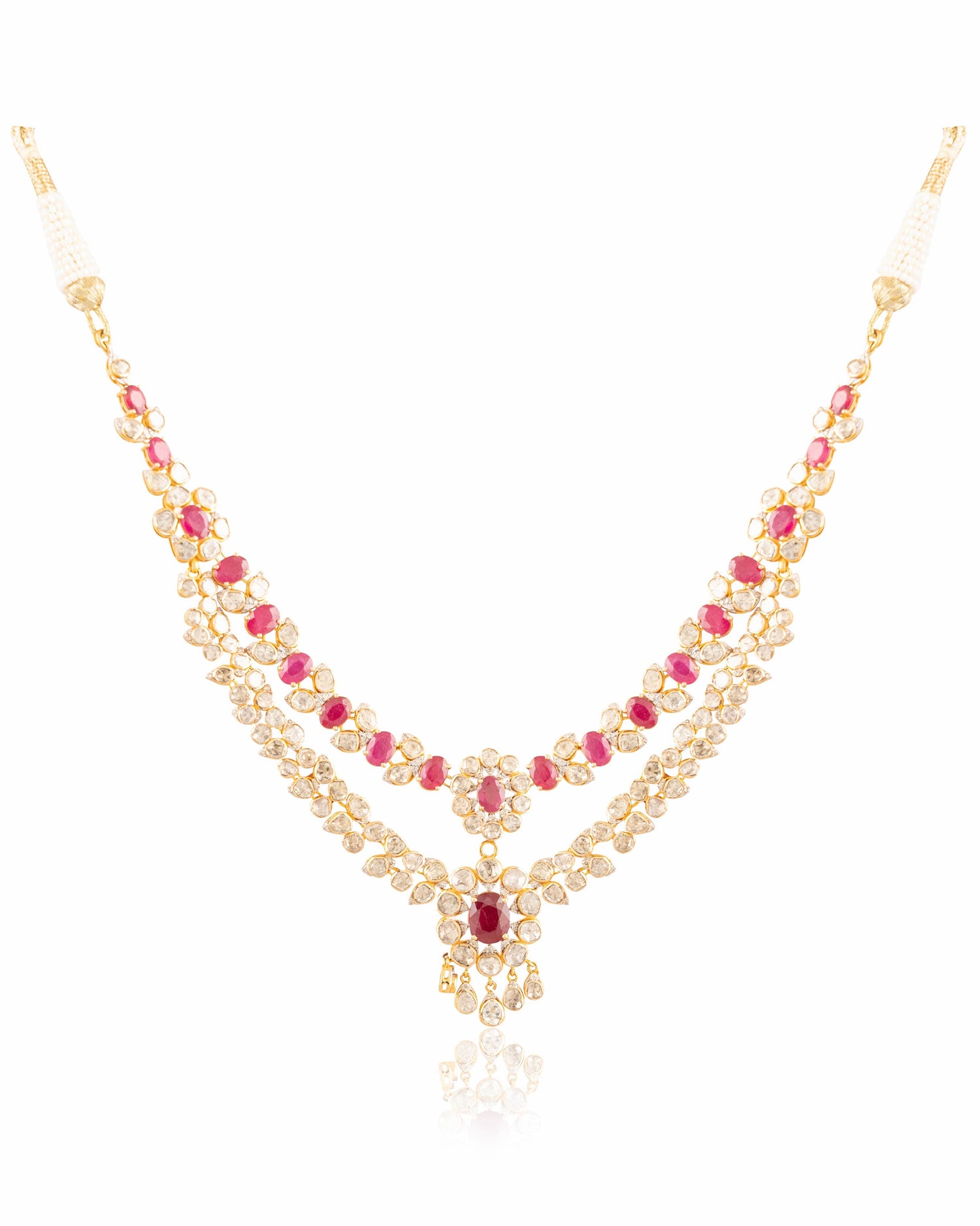 Vinita Polki And Diamond Necklace