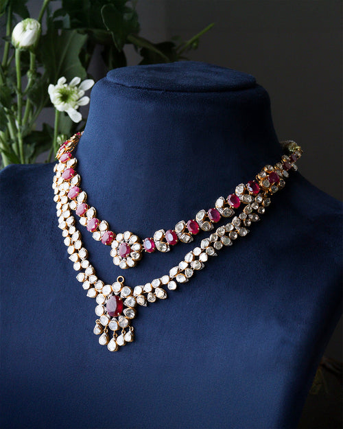 Zelina Polki And Diamond Necklace