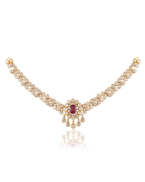 Zelina Polki And Diamond Necklace
