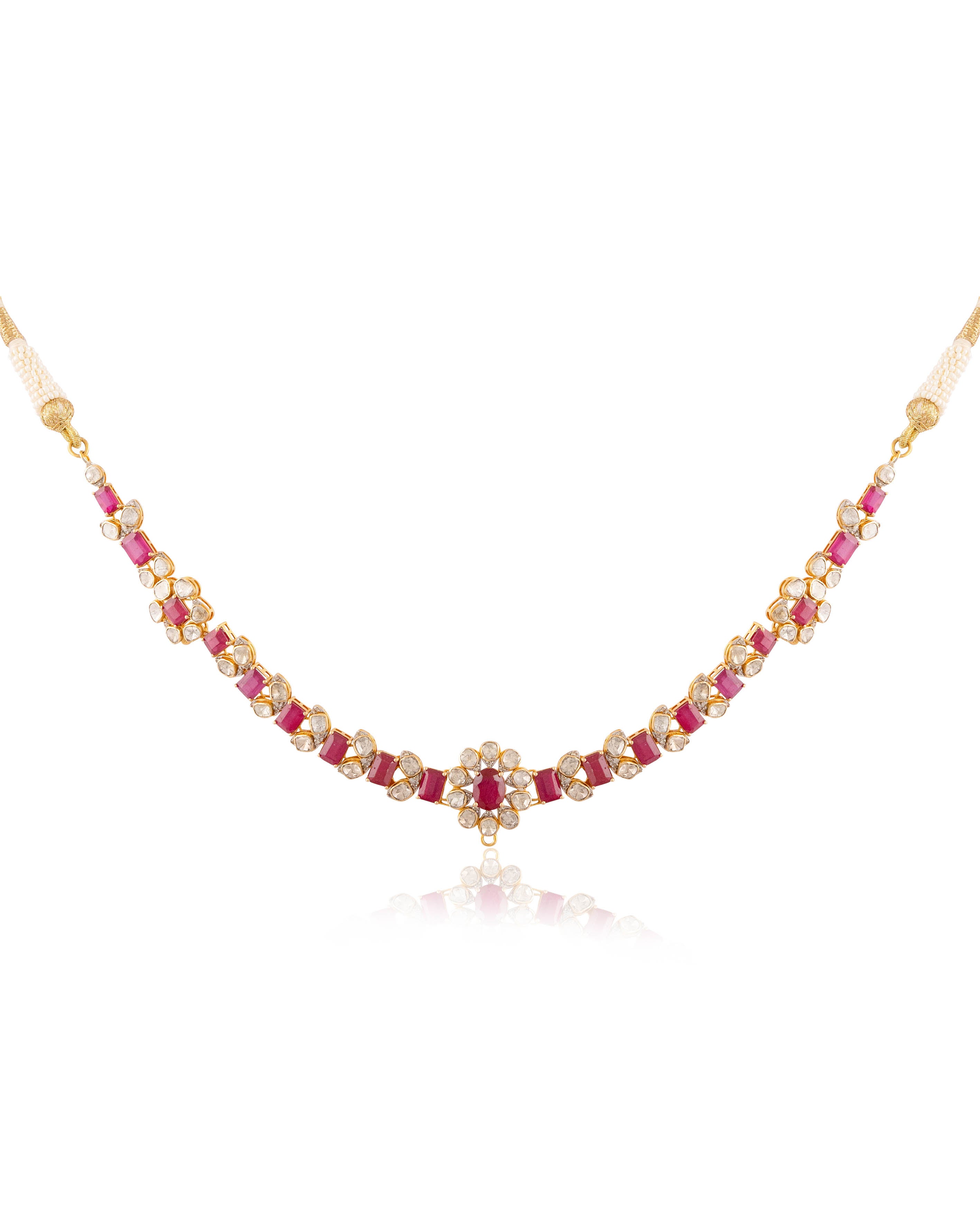 Avantika Polki And Diamond Necklace