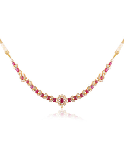 Avantika Polki And Diamond Necklace