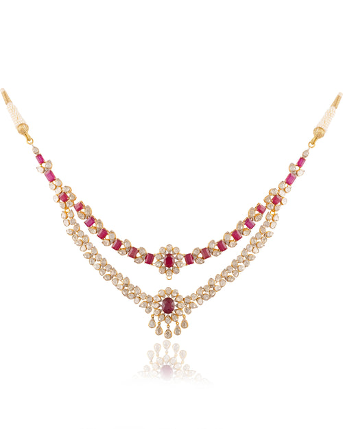 Zelina Polki And Diamond Necklace