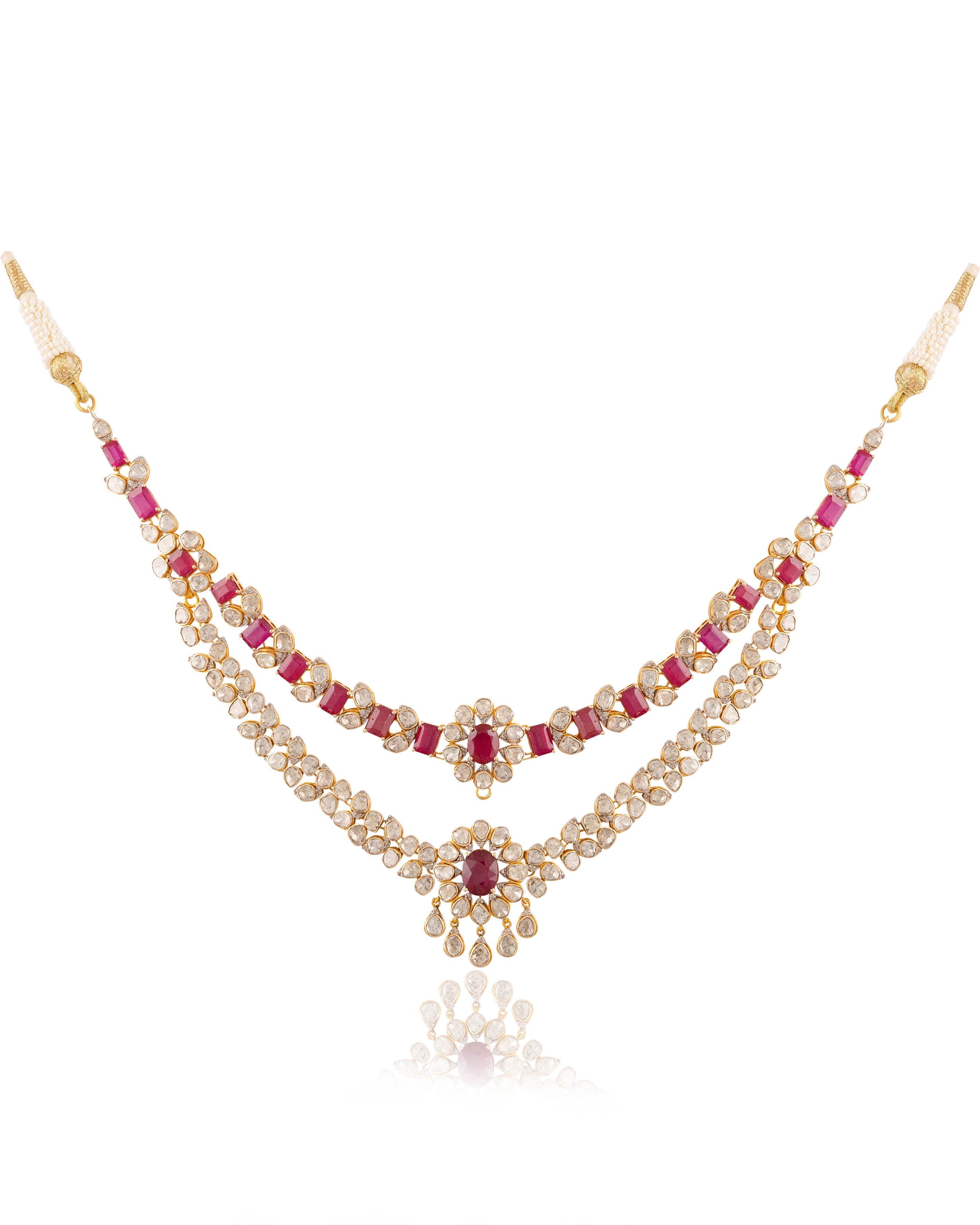 Avantika Polki And Diamond Necklace