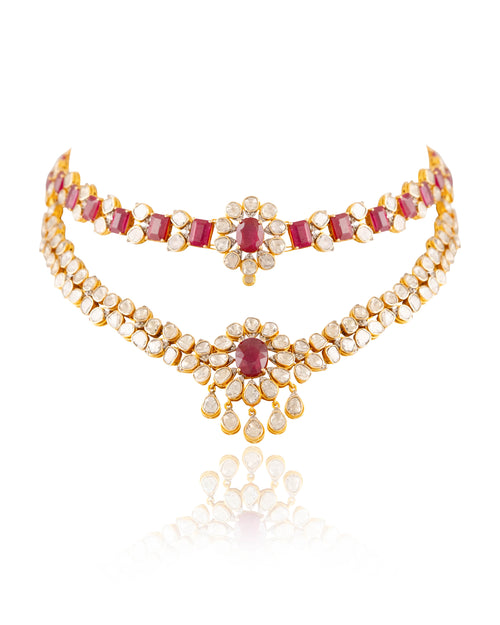 Zelina Polki And Diamond Necklace