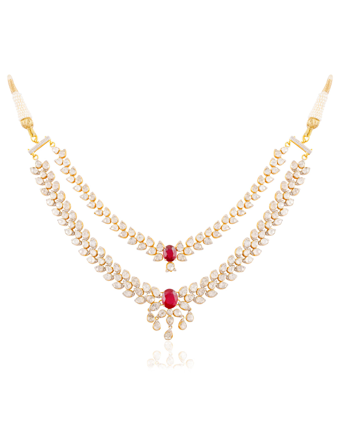 Bella Polki And Diamond Necklace