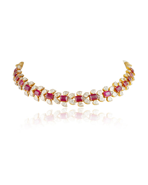 Umika Bridal Polki And Diamond Set
