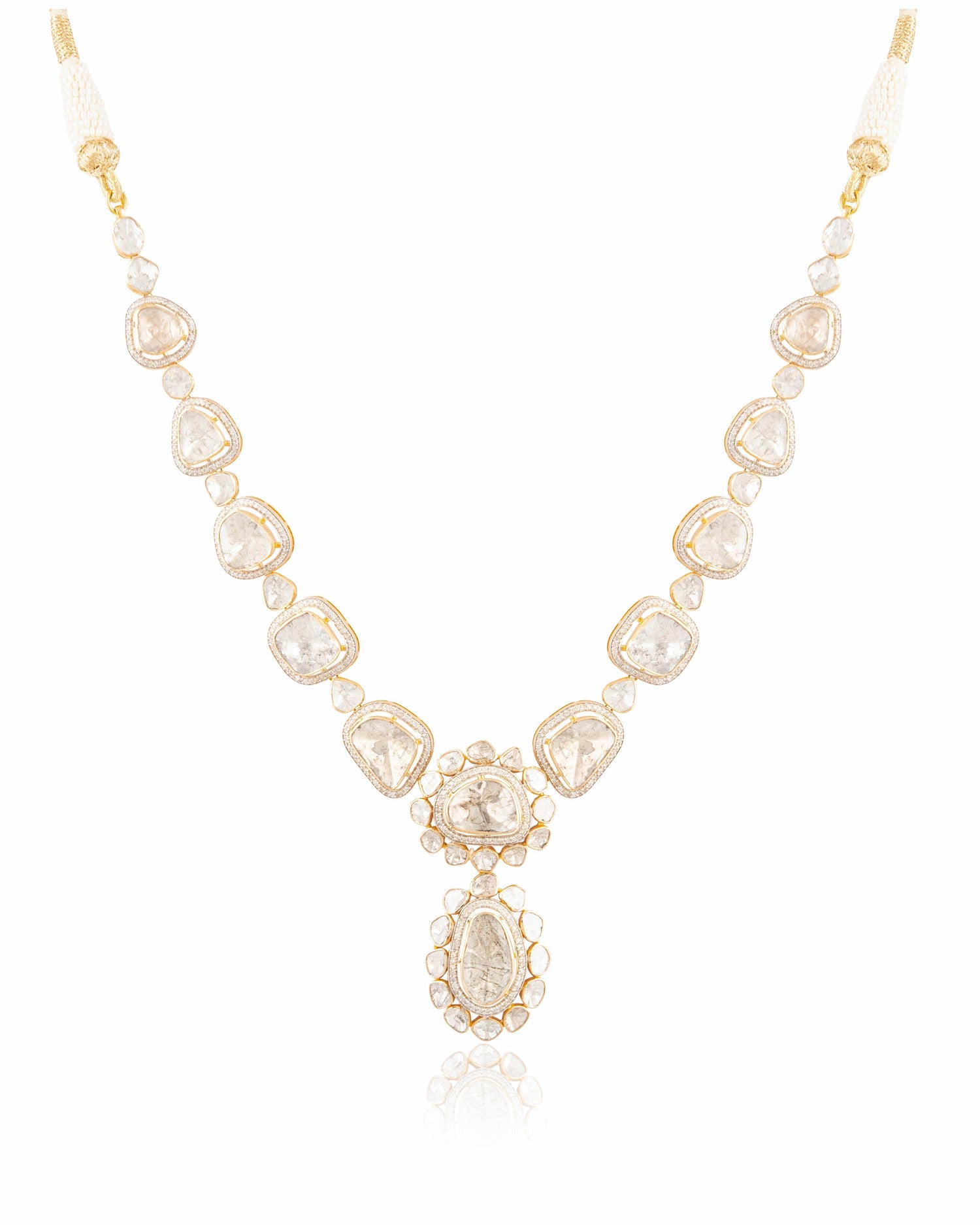 Humaira Polki And Diamond Necklace