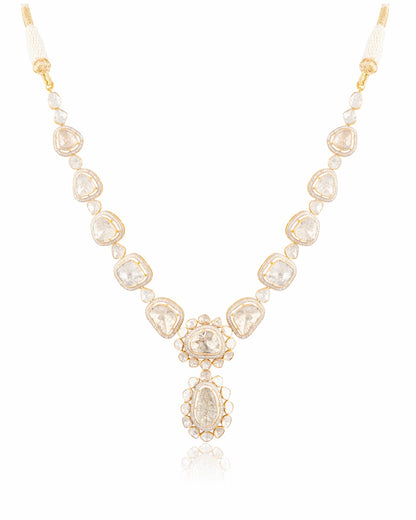 Humaira Polki And Diamond Necklace