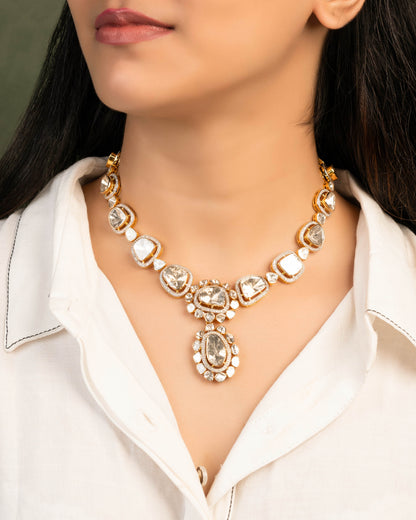 Humaira Polki And Diamond Necklace