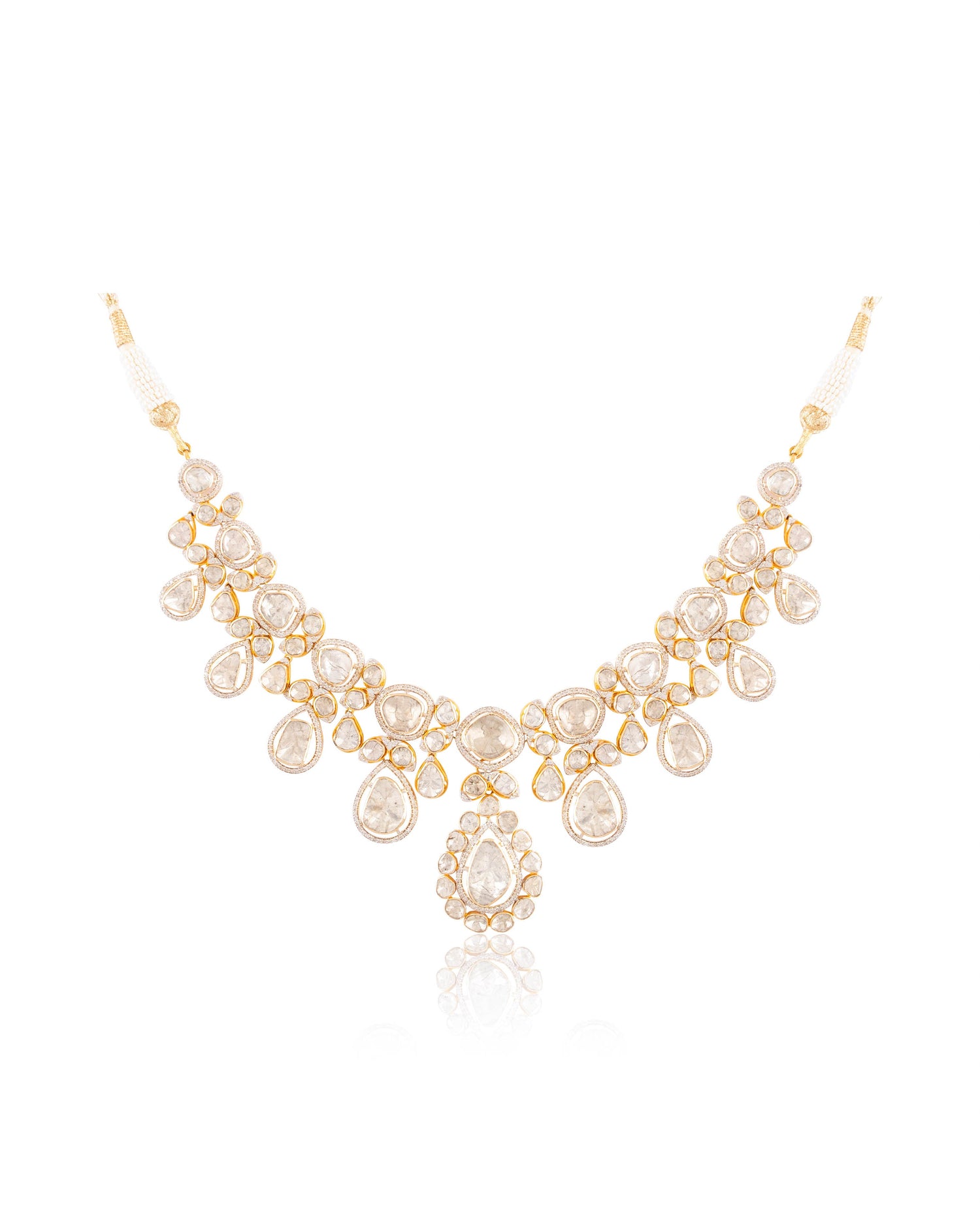 Naziya Polki And Diamond Necklace