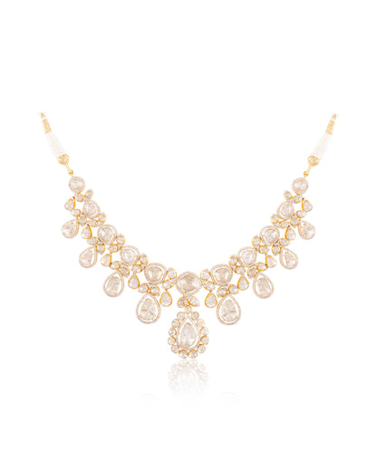 Naziya Polki And Diamond Necklace