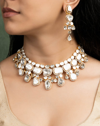 Shubhangi Polki And Diamond Necklace