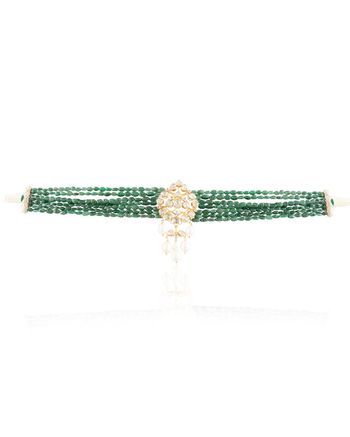 Mohini Polki And Diamond Bead Choker