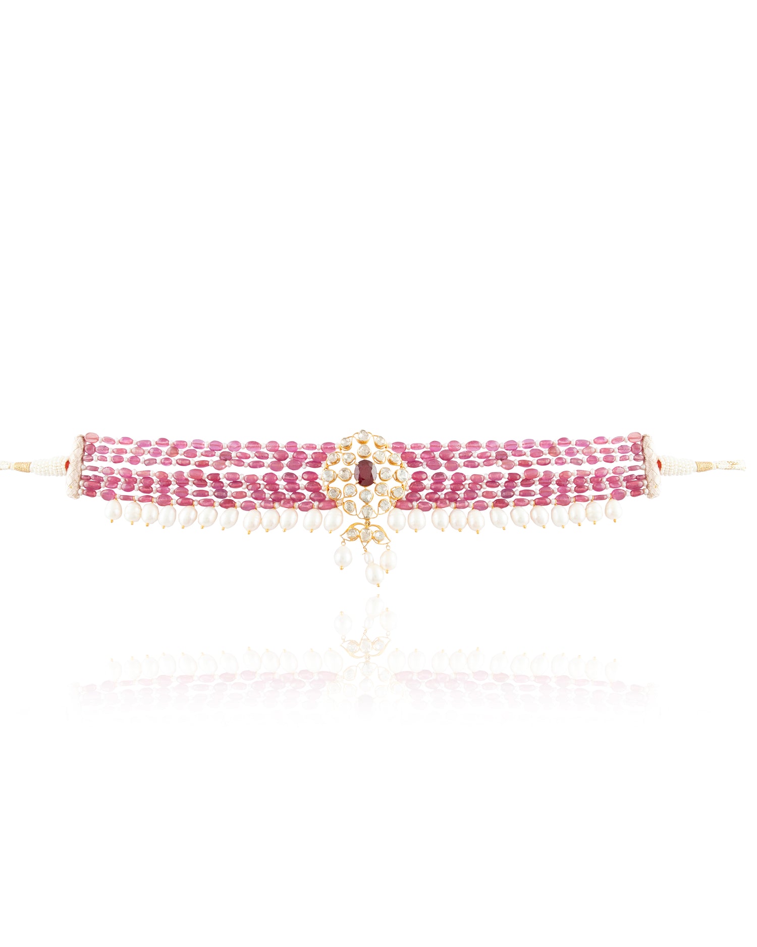 Inaya Polki Bead Choker