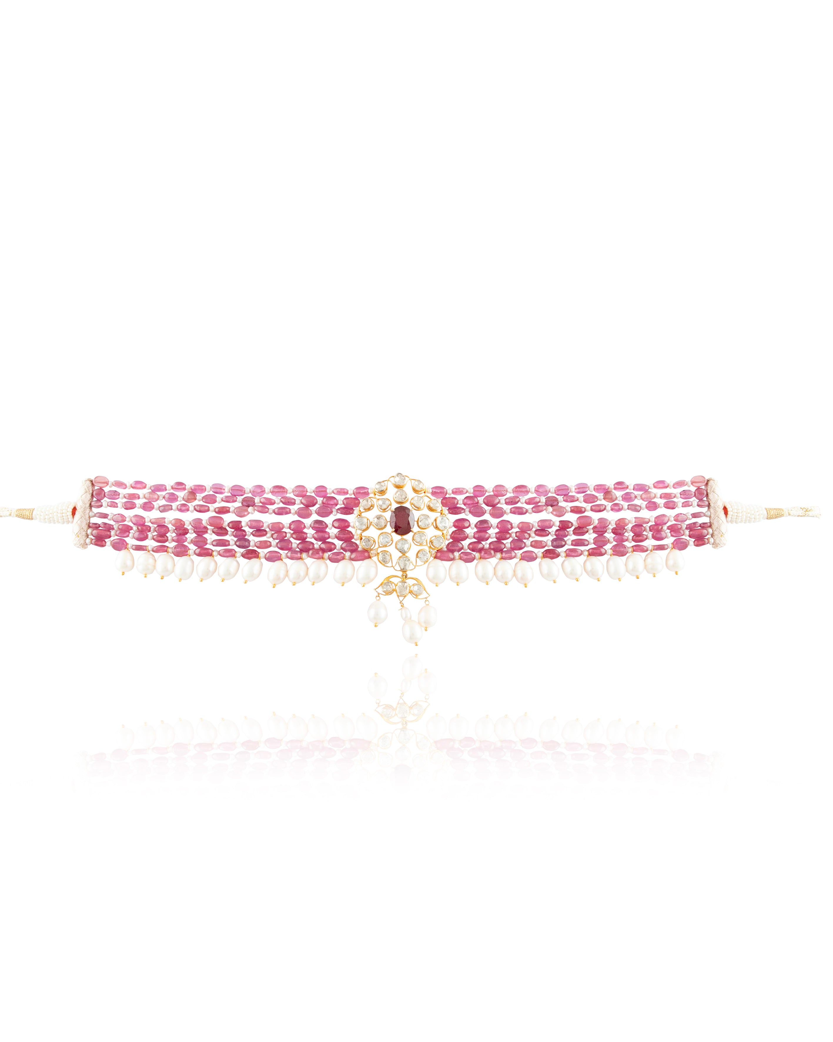Inaya Polki Bead Choker