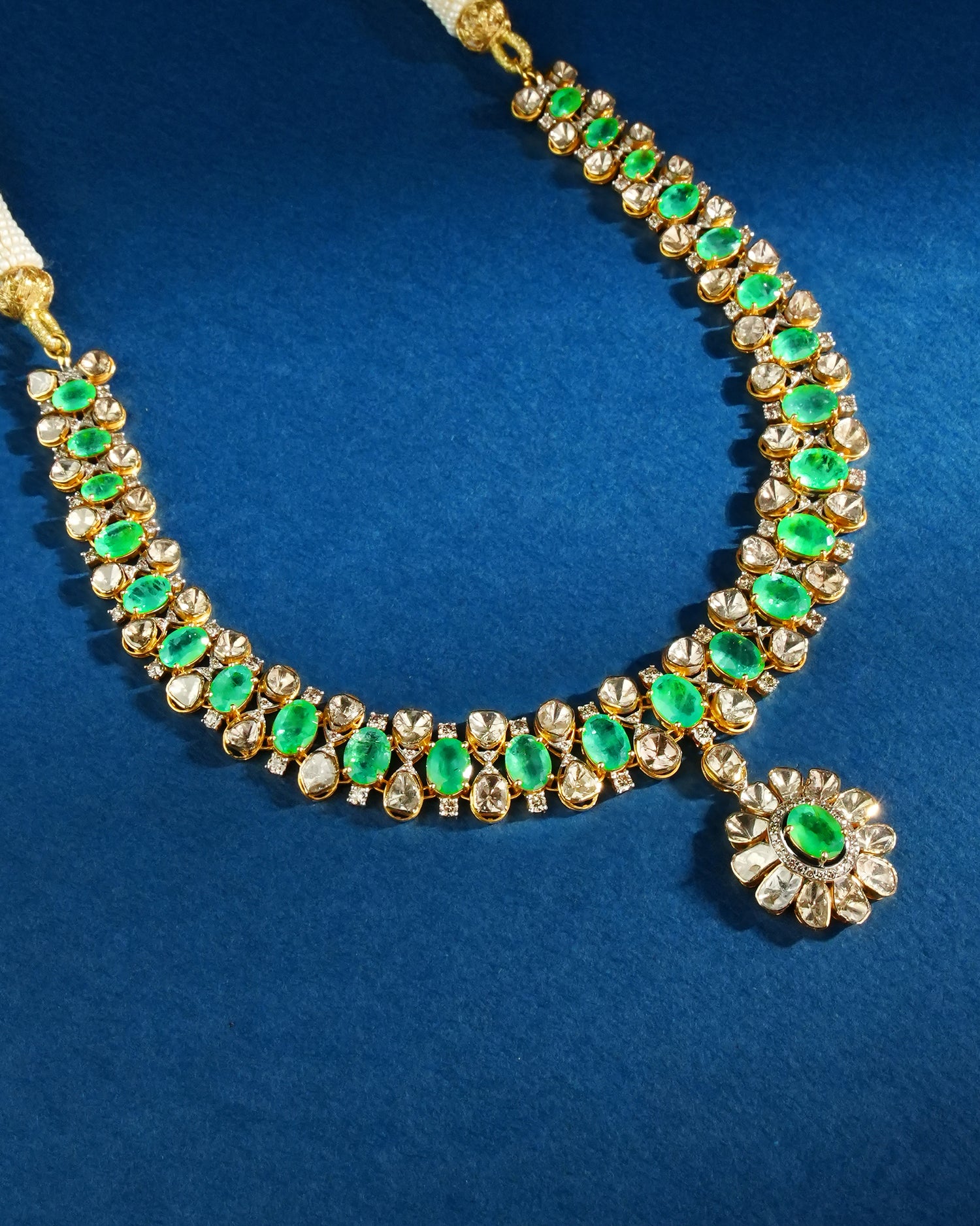 Maliha Polki And Diamond Necklace