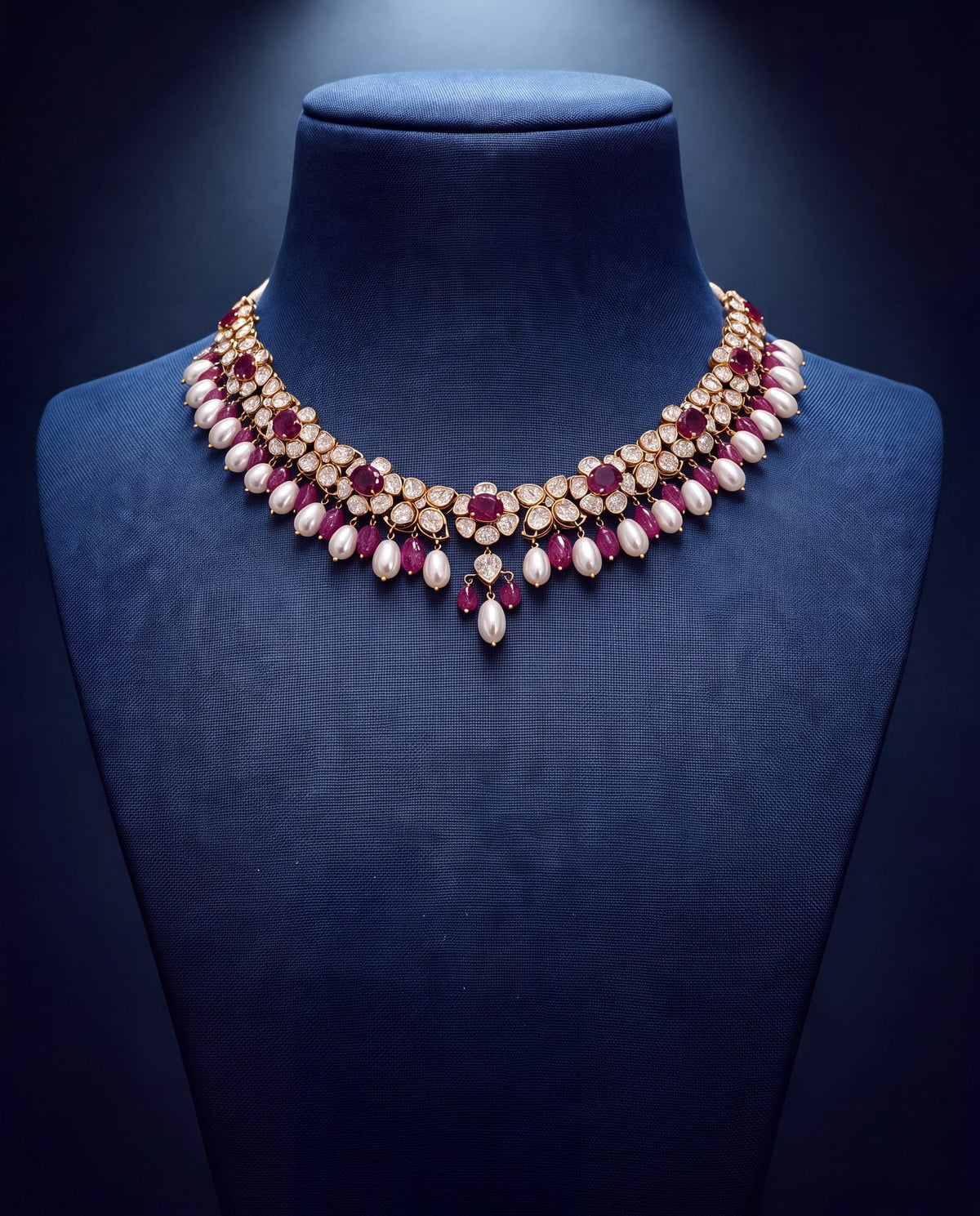 Radha Polki And Diamond Choker