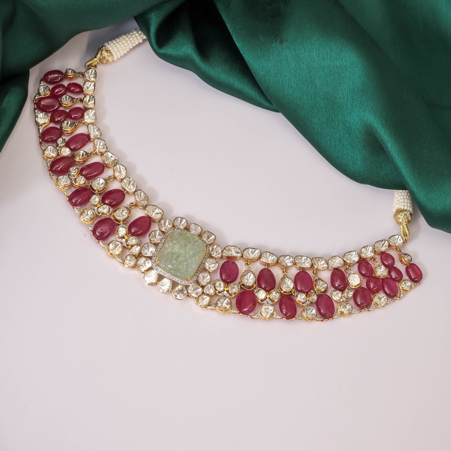 Sambhavi Polki And Diamond Choker