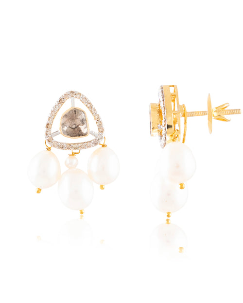 Kelly Pendant And Eqra Tops Polki And Diamond Set